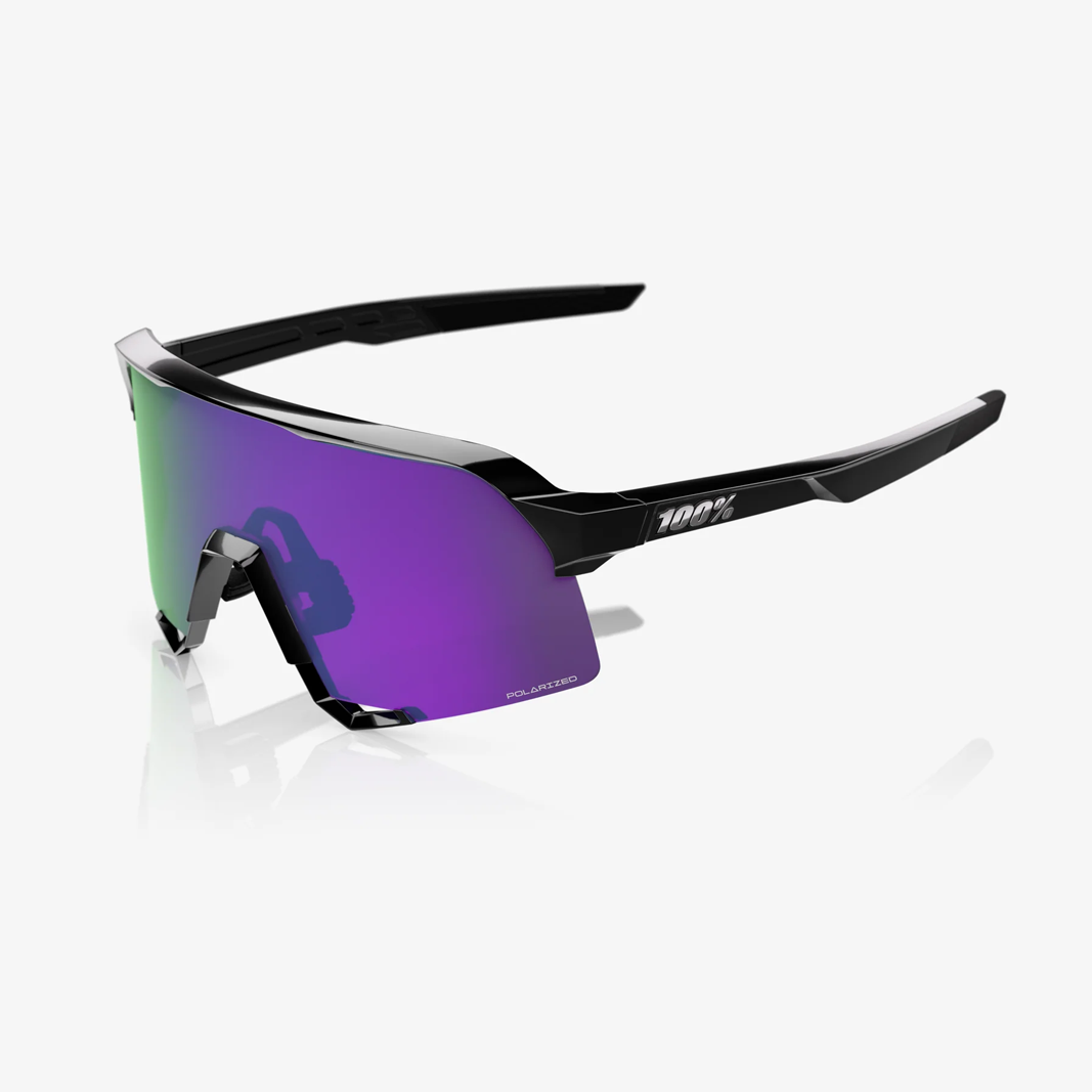 100% S3 / Polished Black HiPER Lavender Mirror Polarized Lens main