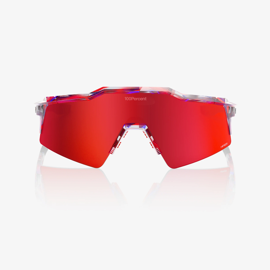 100% Speedcraft SL / FDJ - HiPER Fire Red Mirror Lens face