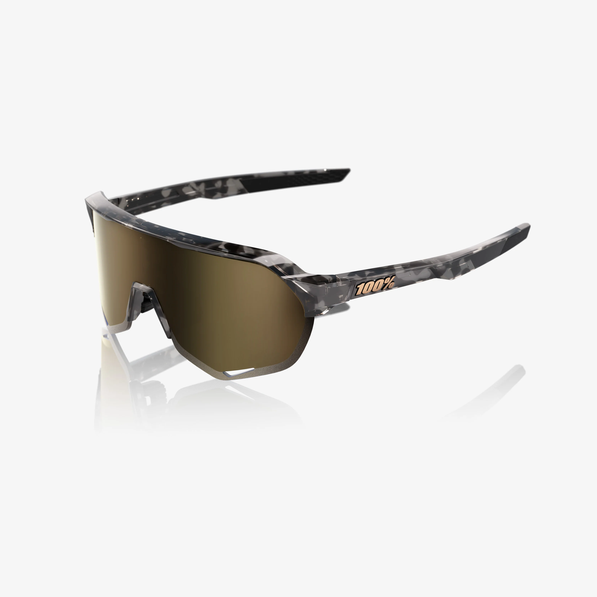 100% S2 / Gloss Black Havana Soft Gold Mirror main