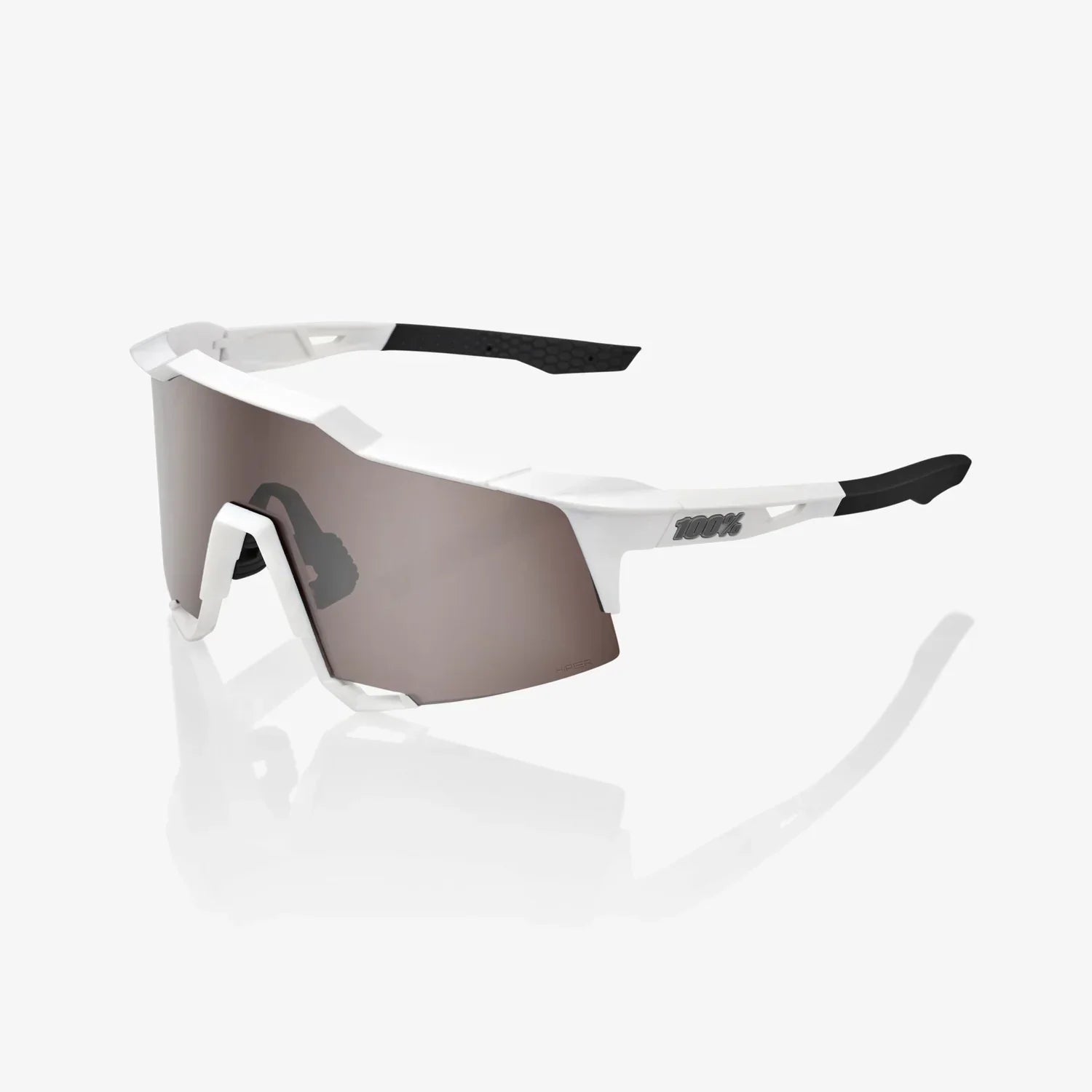 100% Speedcraft / Matte White HiPER Silver Mirror