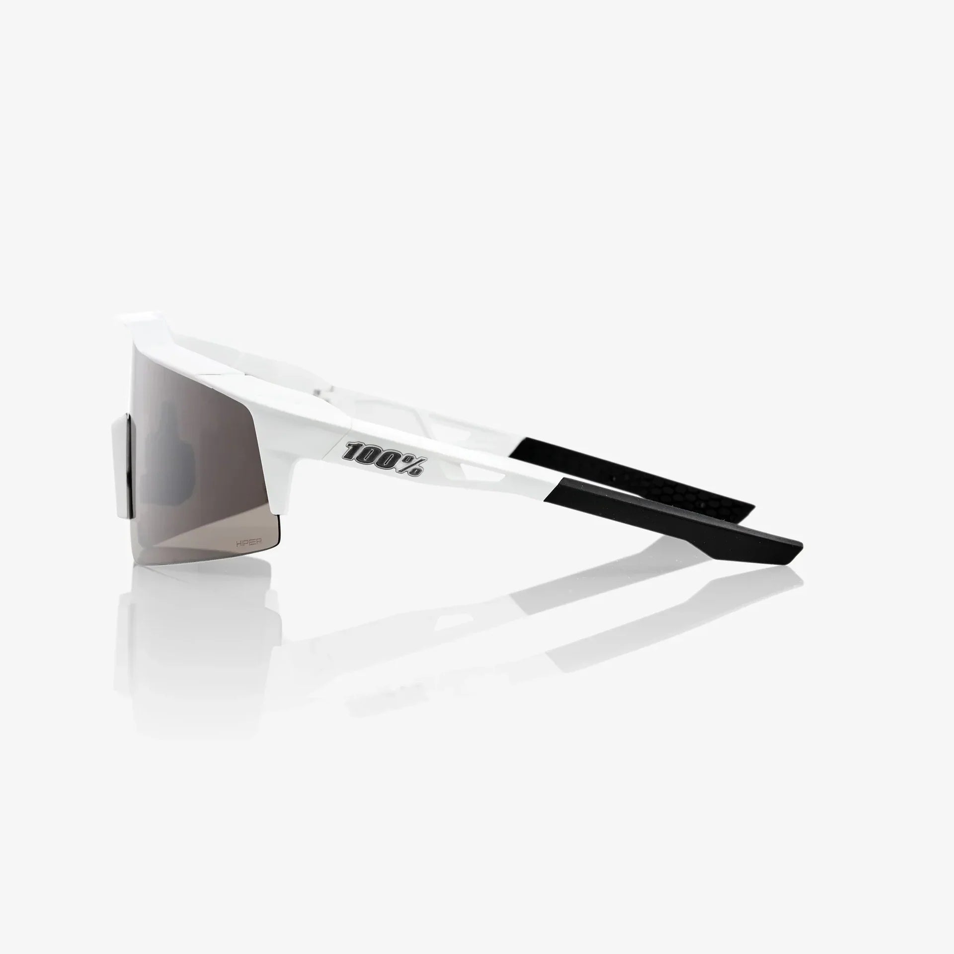 100% Speedcraft SL / Matte White HiPER Silver Multilayer Mirror
