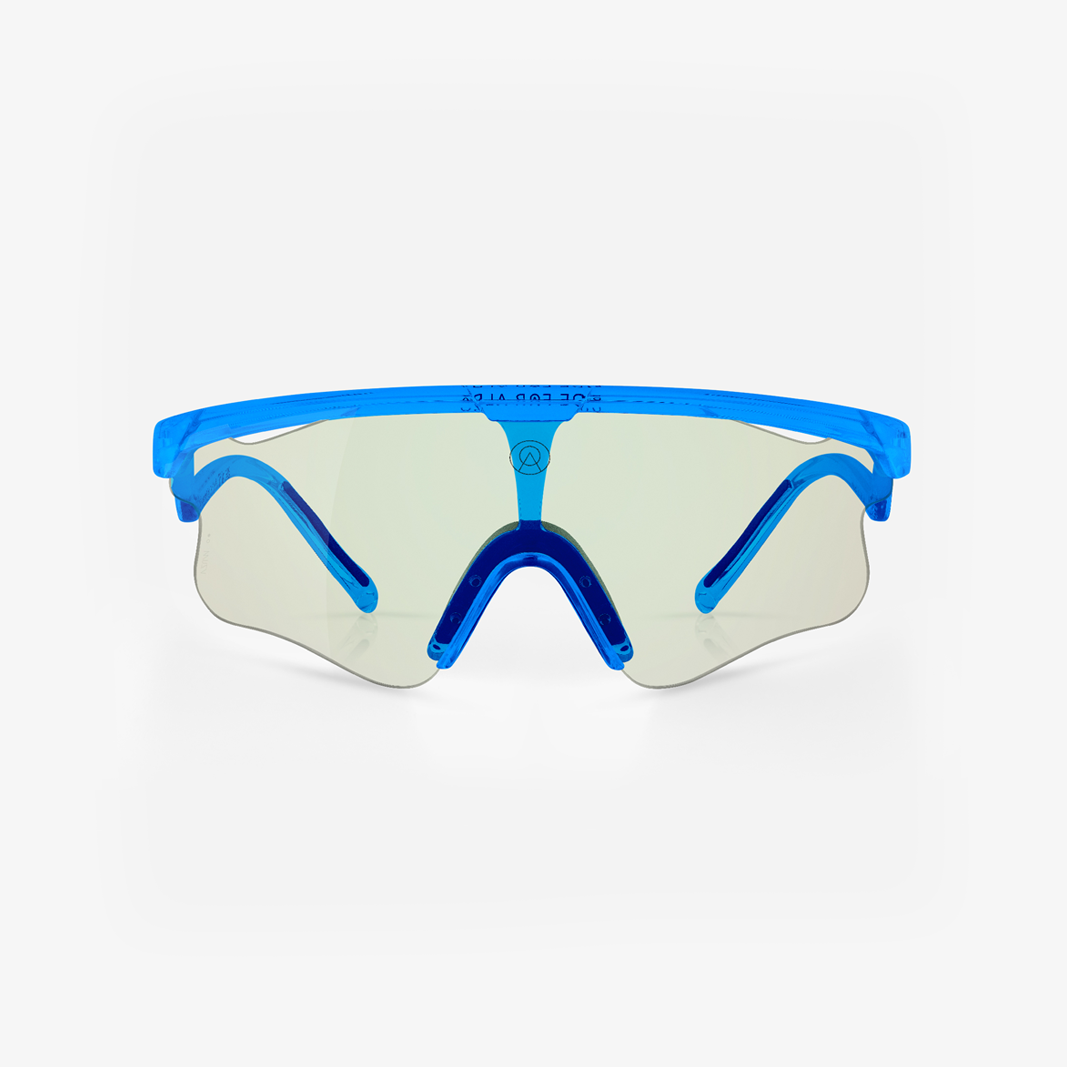 Alba Optics Delta LEI Blue Glossy / VZUM™ F-Lens BTL Photochromic face