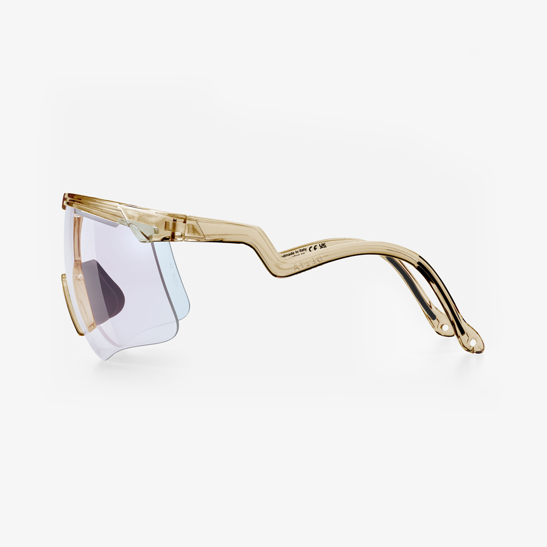 Alba Optics Delta Smoke Glossy / VZUM™ F-Lens Fire Photochromic side