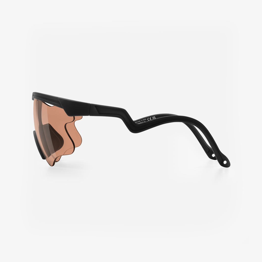 Alba Optics Delta LEI Black / VZUM™ SALMON side