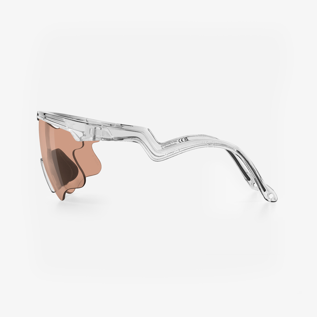 Alba Optics Delta LEI Crystal Glossy / VZUM™ SALMON side