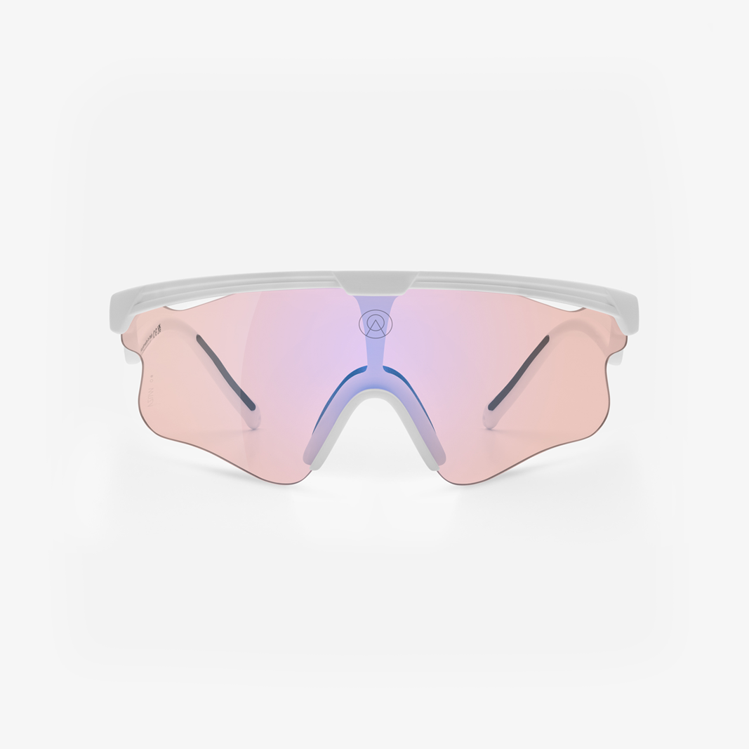 Alba Optics Delta LEI White / VZUM™ F-Lens FLM Photochromic face