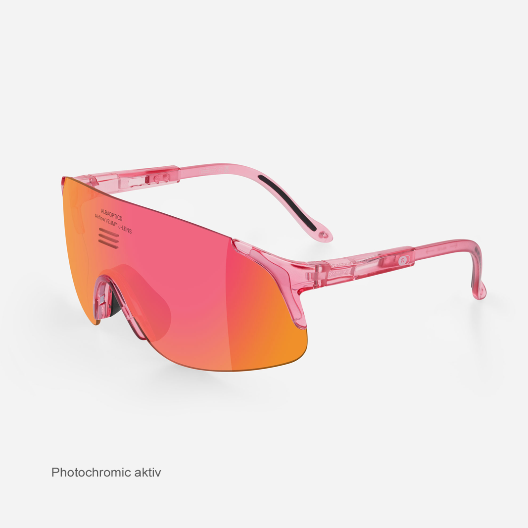 Alba Optics Jumbo Cherry Glossy / VZUM™ F-Lens Fire Photochromic activ