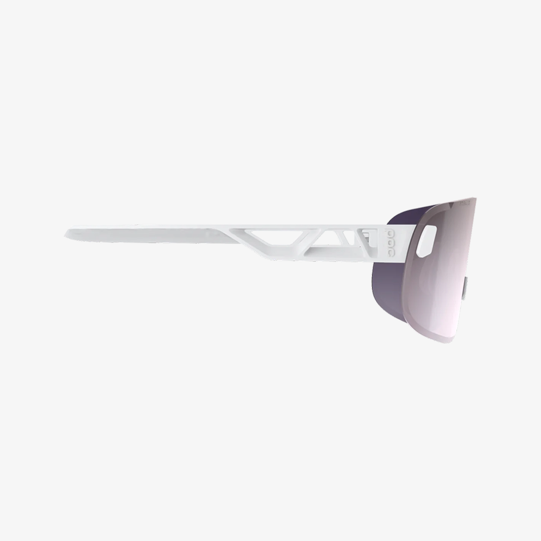 POC Elicit Hydrogen White / Clarity Violet Silver Mirror Seitenansicht