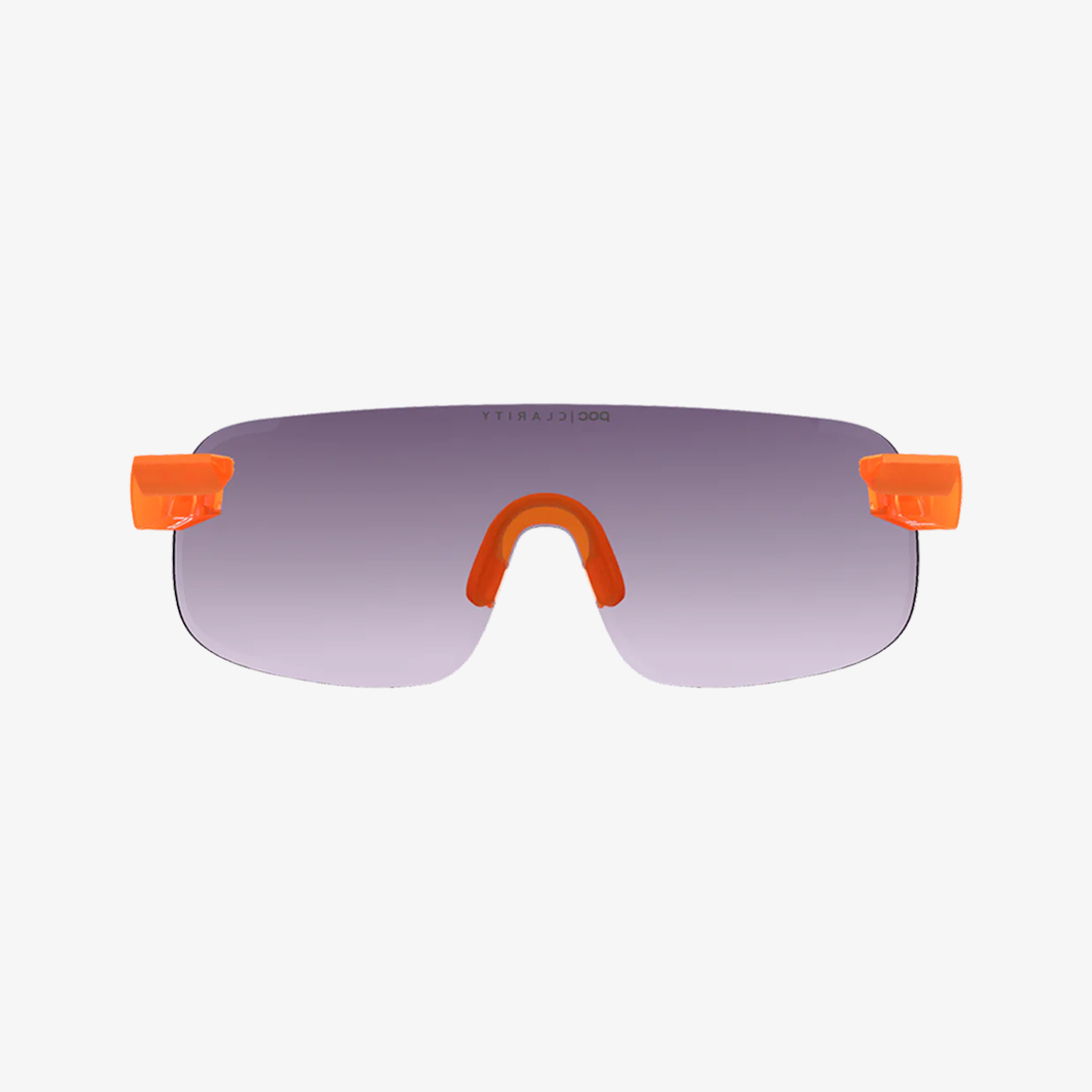 POC Elicit Fluorescent Orange Translucent / Clarity Road Gold Mirror / Cat.2 Rückansicht