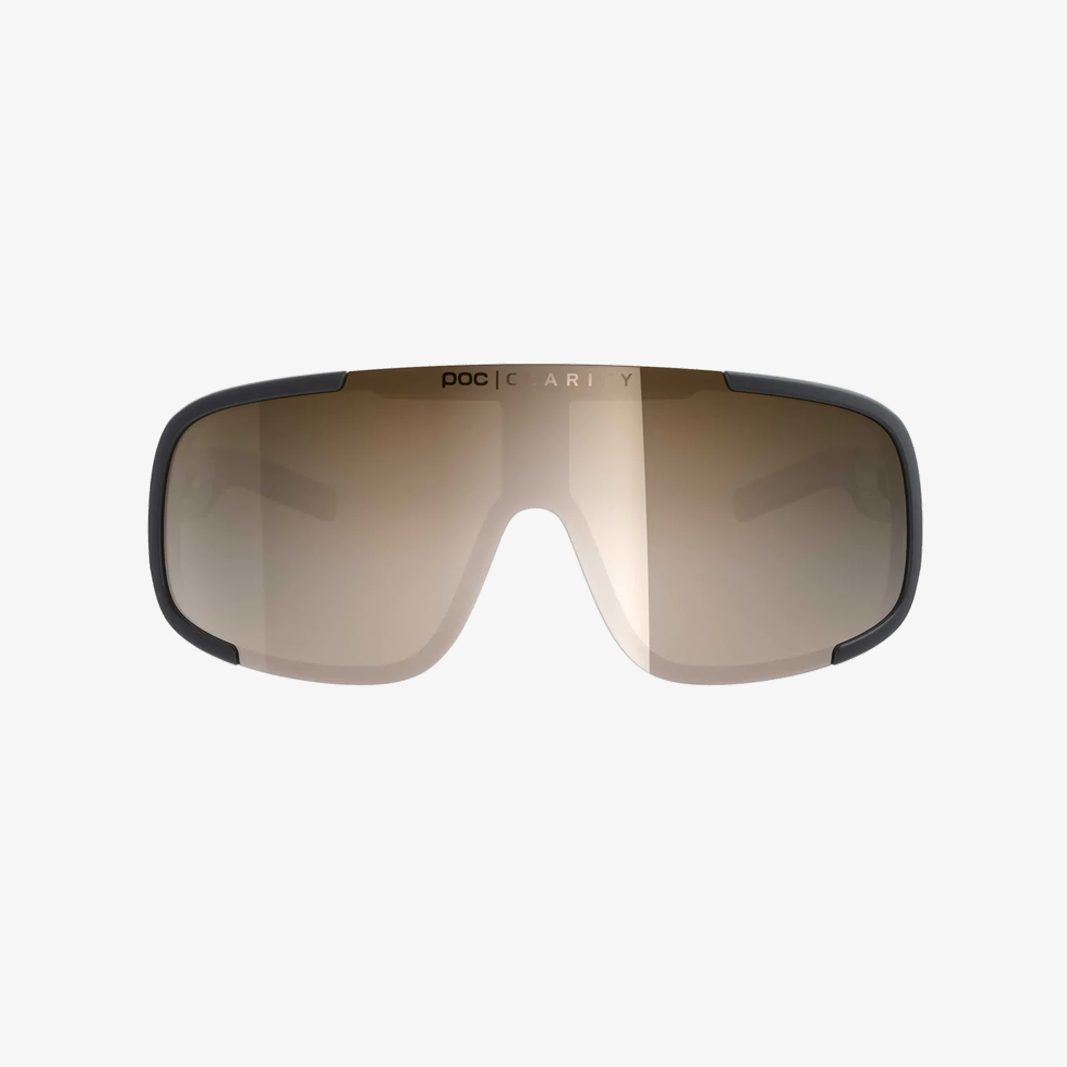 POC Aspire Uranium Black / Clarity MTB Silver Mirror / Cat.2 Frontansicht