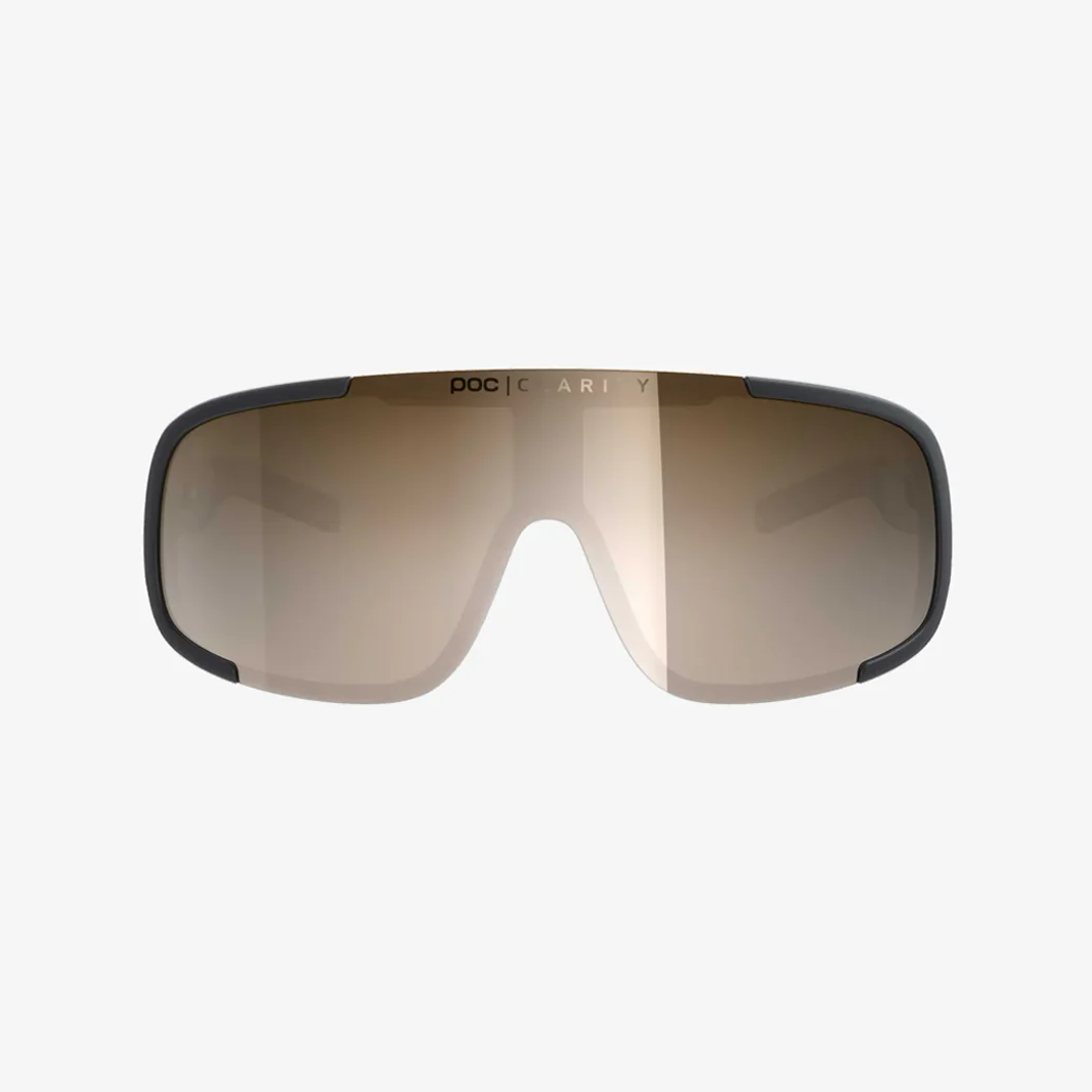 POC Aspire Uranium Black / Clarity MTB Silver Mirror / Cat.2 Frontansicht