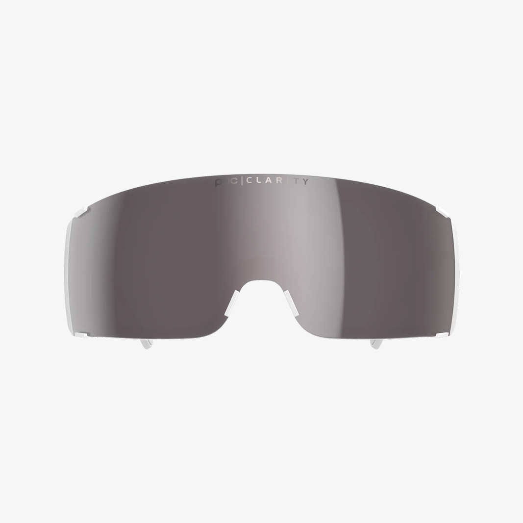 POC Propel Hydrogen White / Clarity Violet Silver Mirror Frontansicht