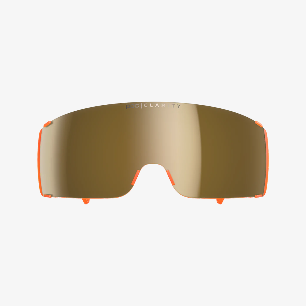 POC Propel Fluorescent Orange Translucent / Clarity Violet Gold Mirror Frontansicht