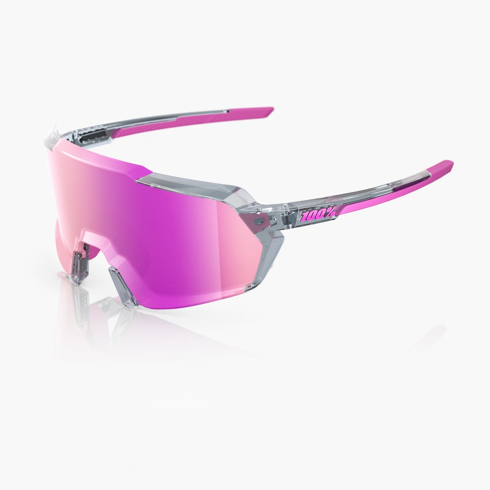 100% Korbin / Polished Translucent Grey Purple Multilayer Mirror