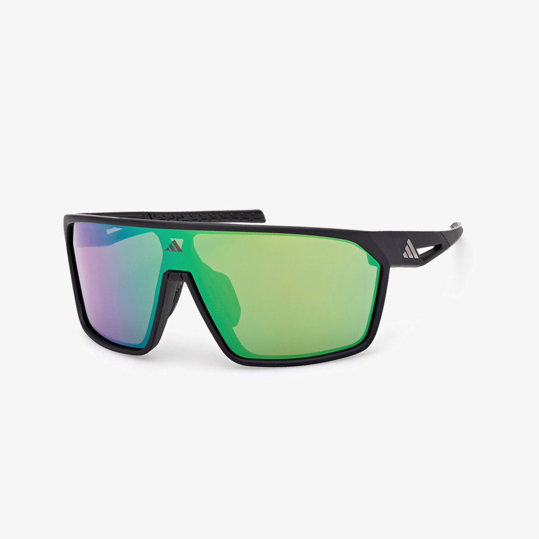 adidas SP 0108 Black Matt - Green Mirror