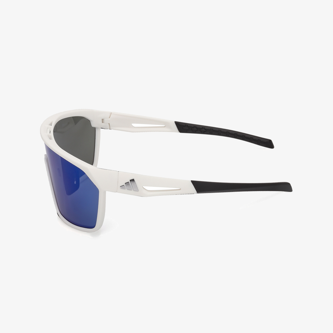 adidas SP 0108 Weiß Matt - Blue Mirror