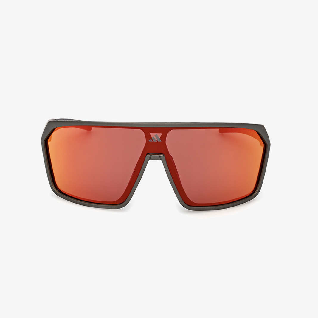 adidas SP 0108 Dunkelgrau Matt - Red Mirror