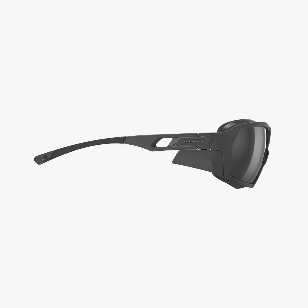 Rudy Project Agent Q Black Matte Stealth - Smoke Black Seitenansicht