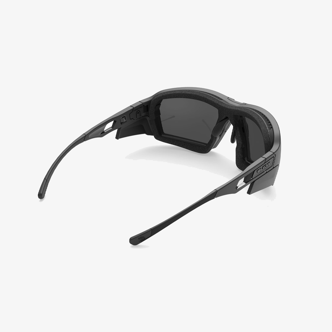 Rudy Project Agent Q Black Matte Stealth - Smoke Black Rückansicht