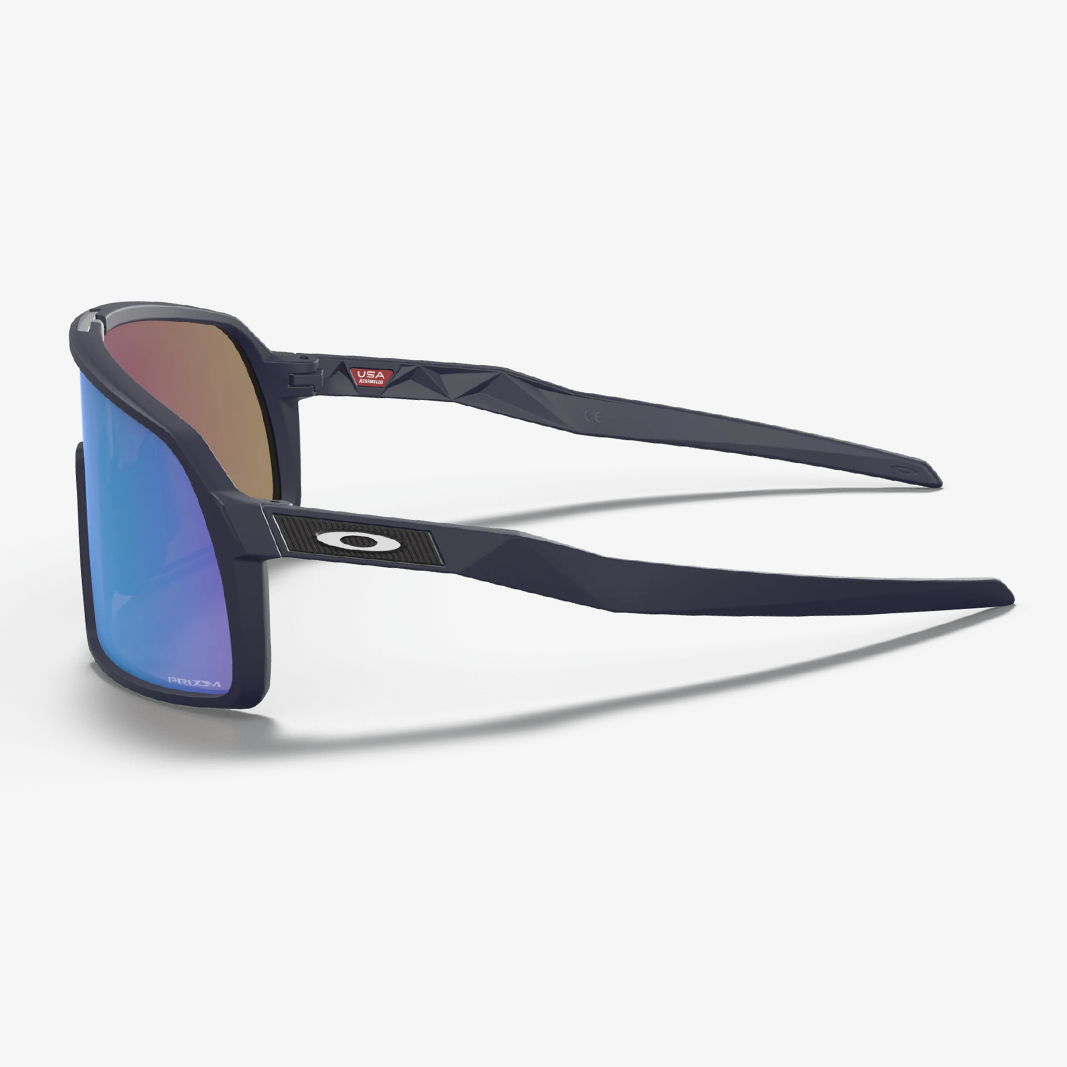 Oakley Sutro S / Navy Matte Prizm Sapphire Seitenansicht