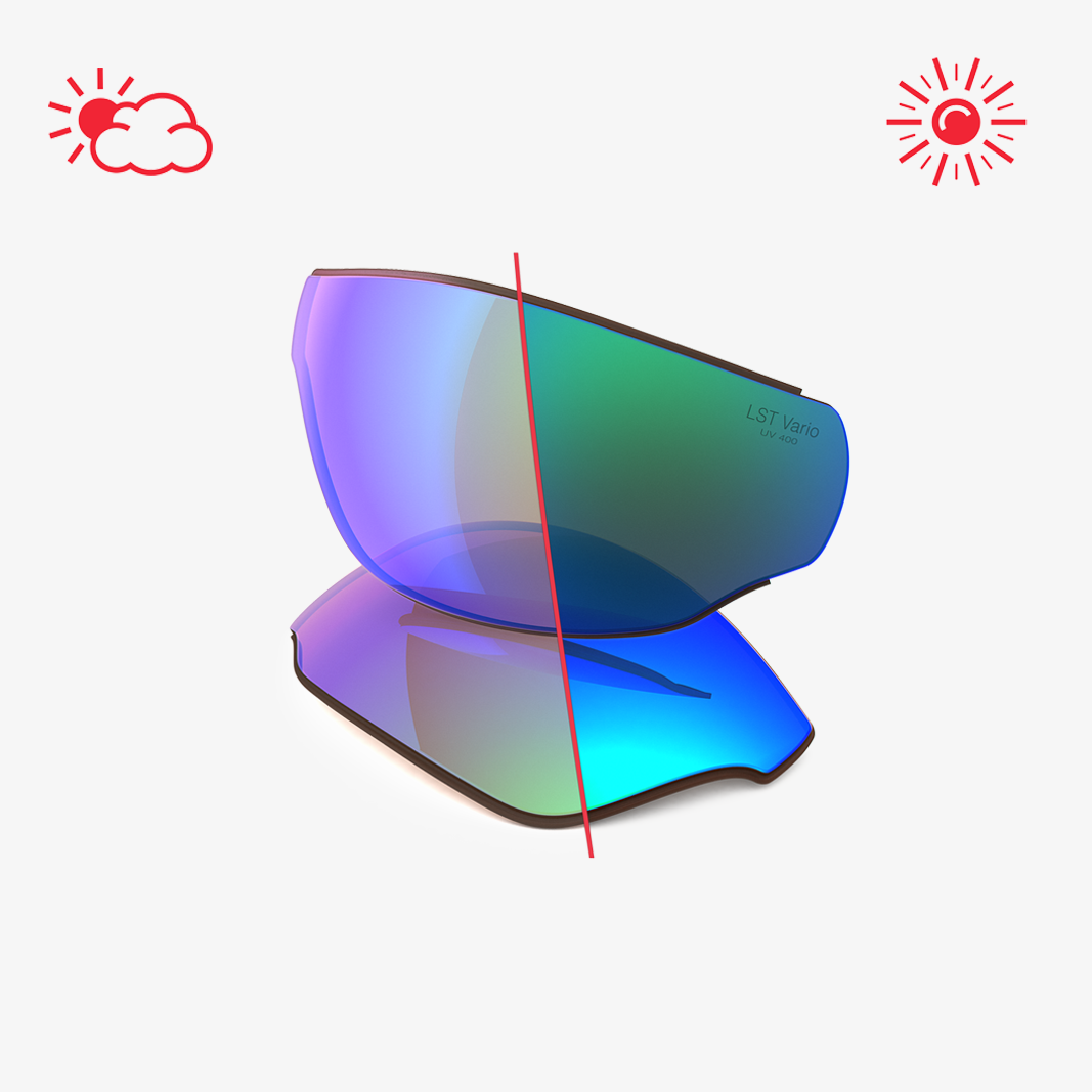 adidas Tycane Wechselgläser / LST Bright Vario Blue Green Mirror