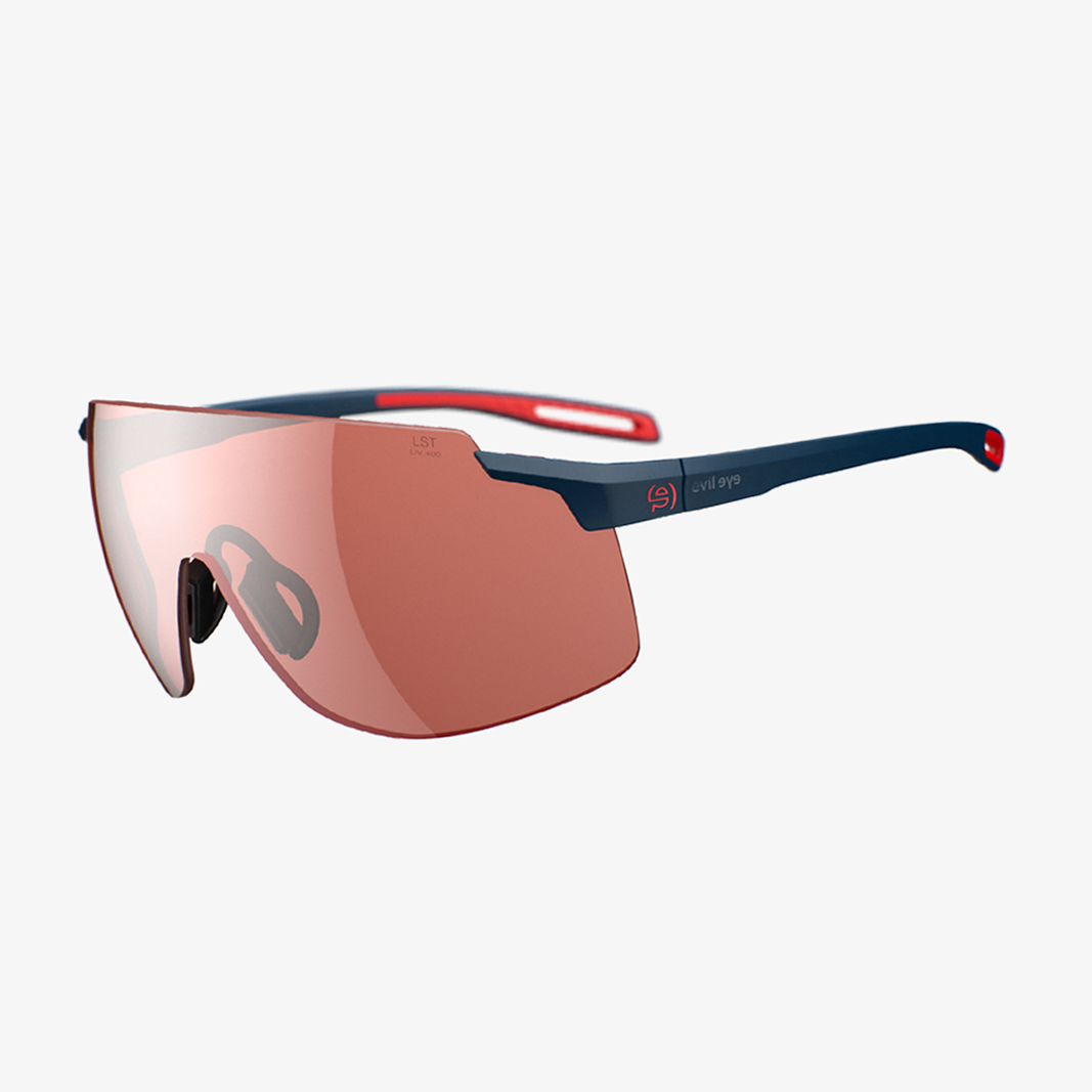 evil eye Vistair-Y e028 / Dark Blue Matt LST Active Silver Mirror 45° Ansicht