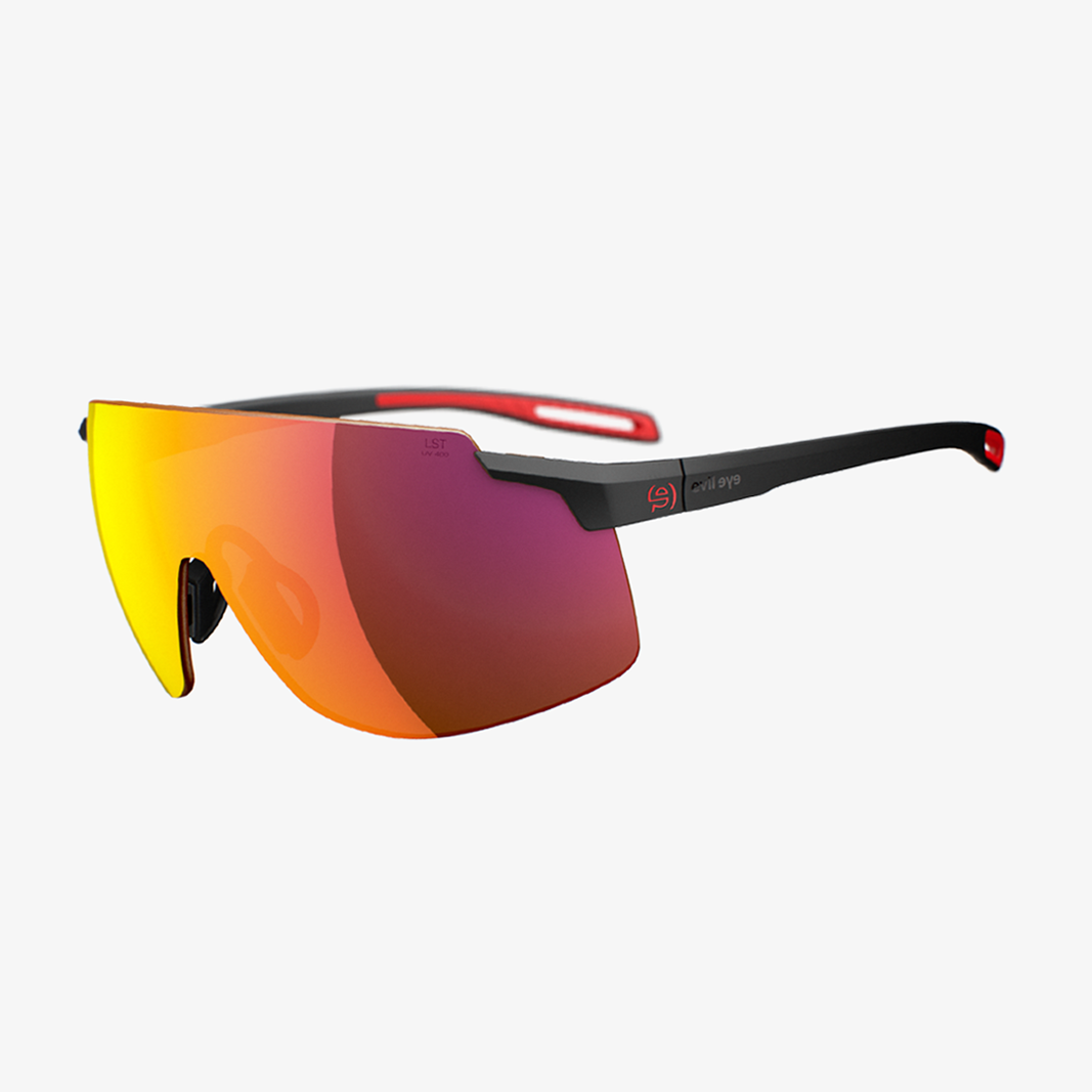 evil eye Vistair-Y e028 / Black Matt LST Active Red Mirror 45° Ansicht