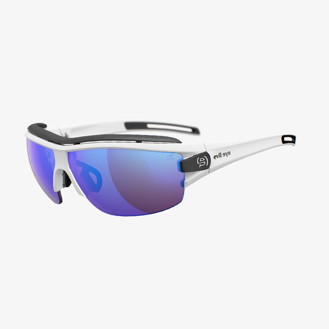 evil eye Trace NG Pro / White Matt LST Active Blue Mirror 45° Ansicht
