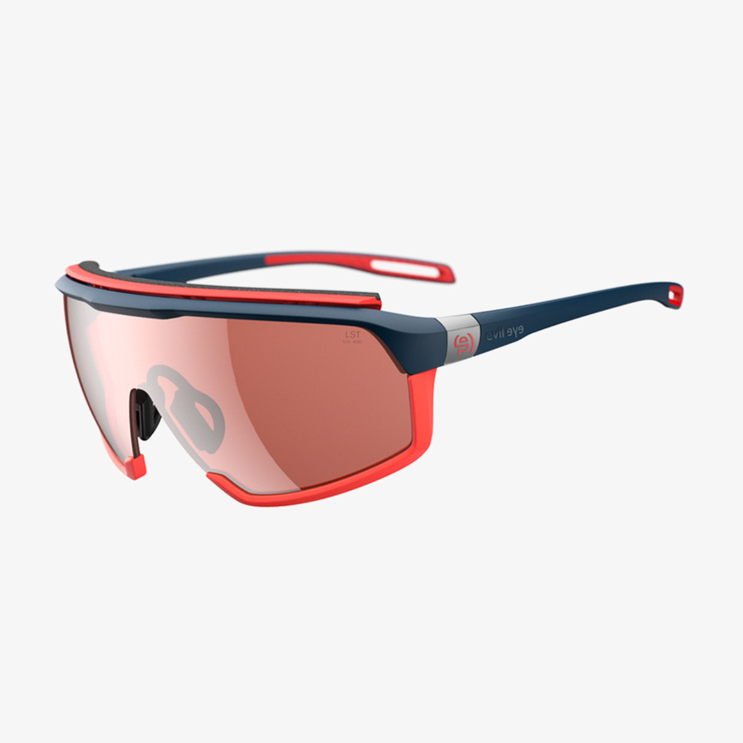 evil eye Traileye NG Pro / Dark Blue Matt LST Active Silver Mirror 45° Ansicht