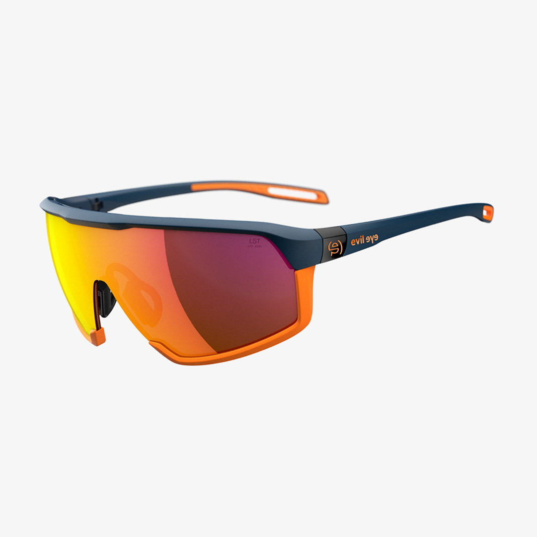 evil eye Traileye NG / Dark Blue Matt LST Active Red Mirror 45° Ansicht