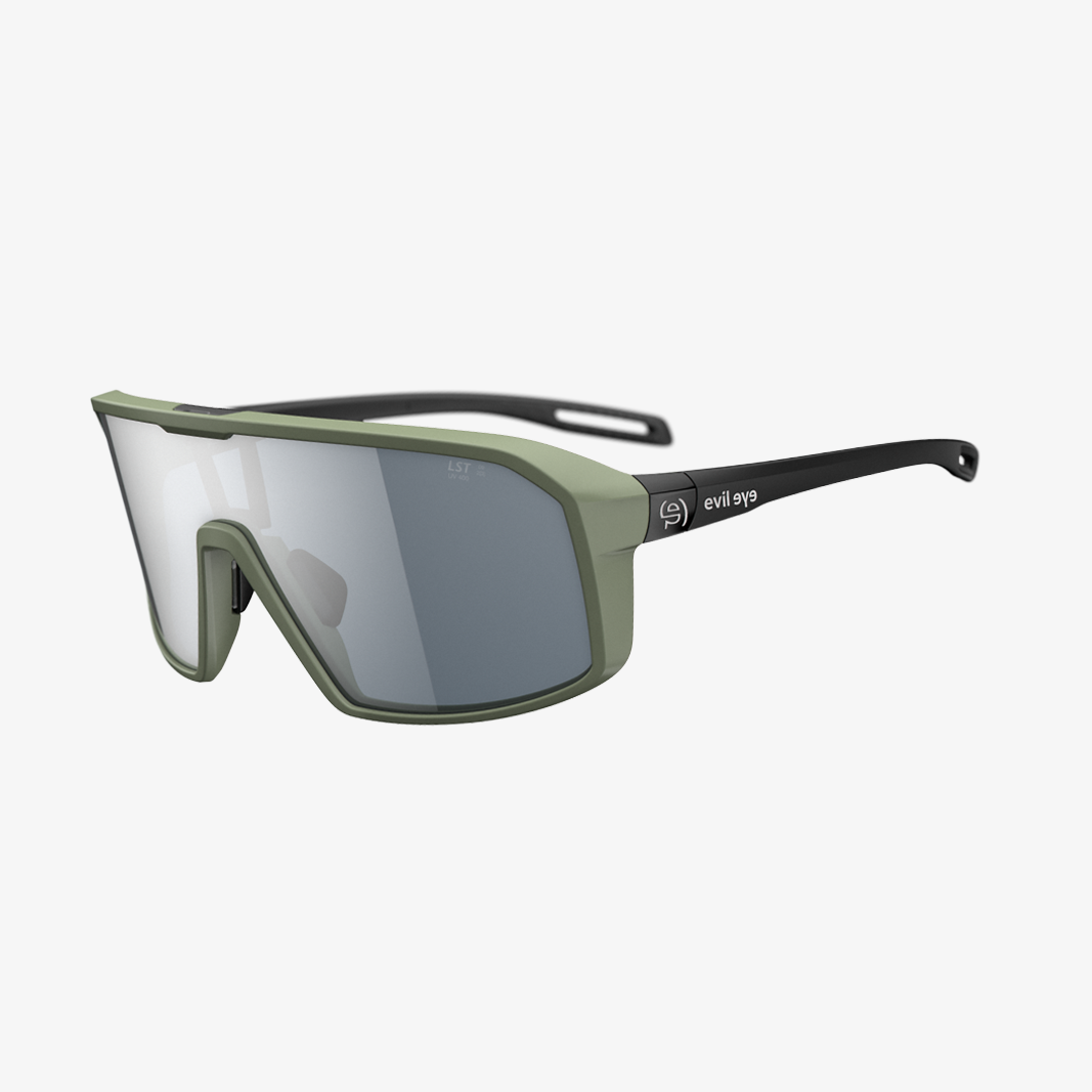 evil eye Roadsense / Forest Green Matt LST Grey Silver Mirror 45° Ansicht