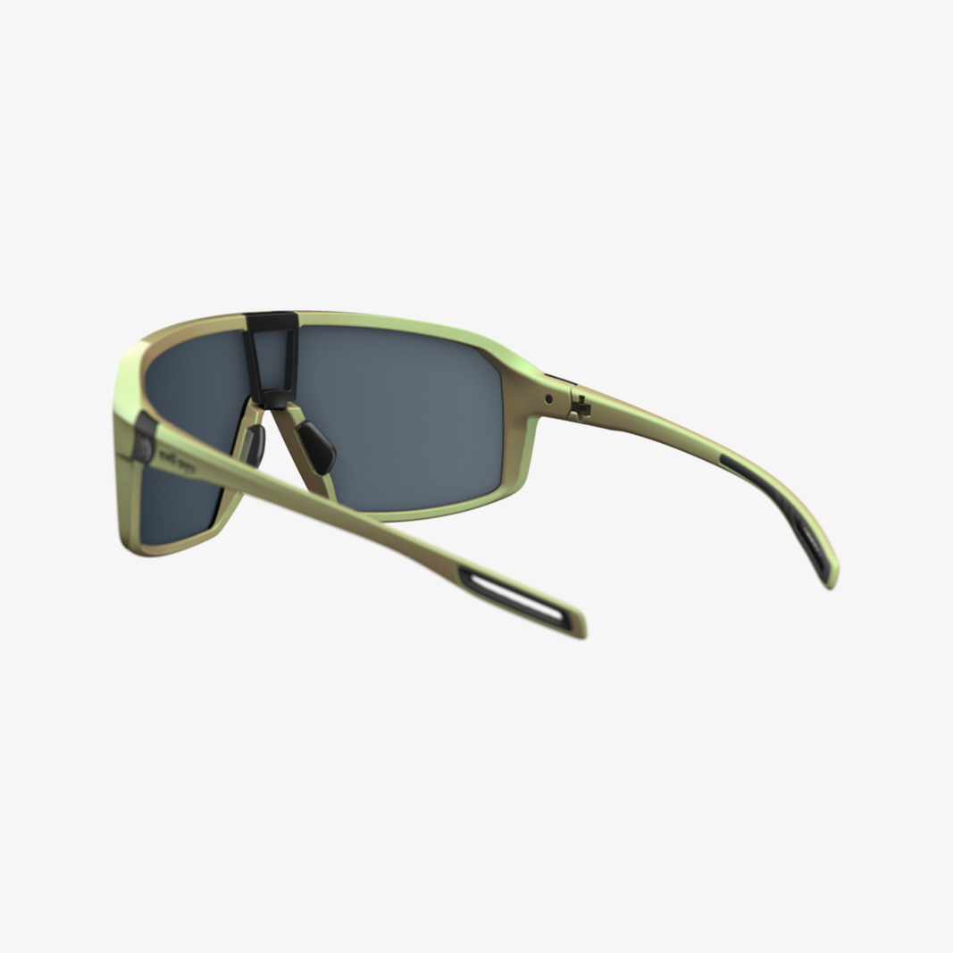 evil eye Roadsense / Dynamic Green Matt LST Grey Silver Mirror Rück Ansicht