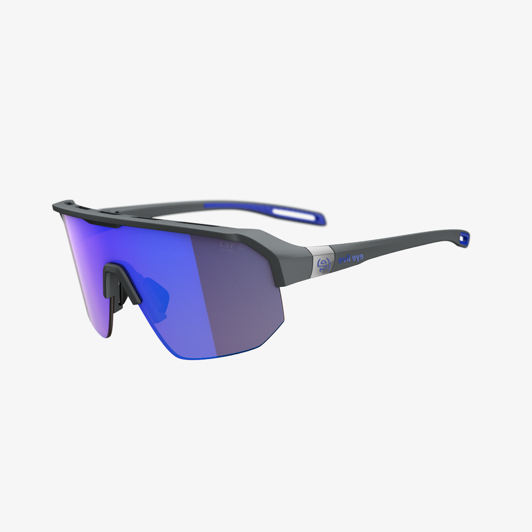 evil eye Trailsense 2 / Dark Grey Matt LST Active Blue Mirror