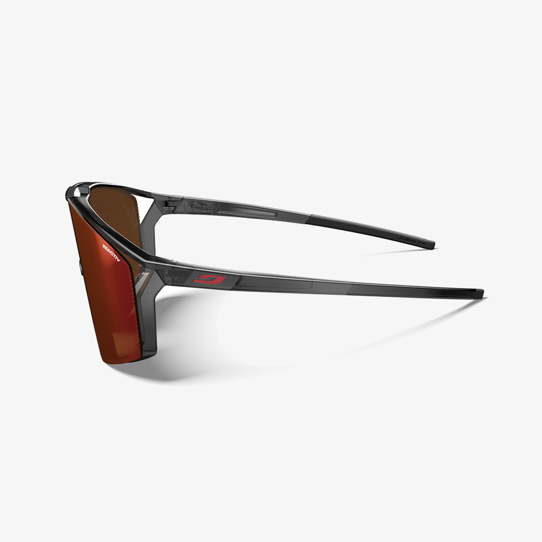 Julbo Edge Schwarz Durchscheinend - Orange / REACTIV 0-3 High Contrast seitenansicht