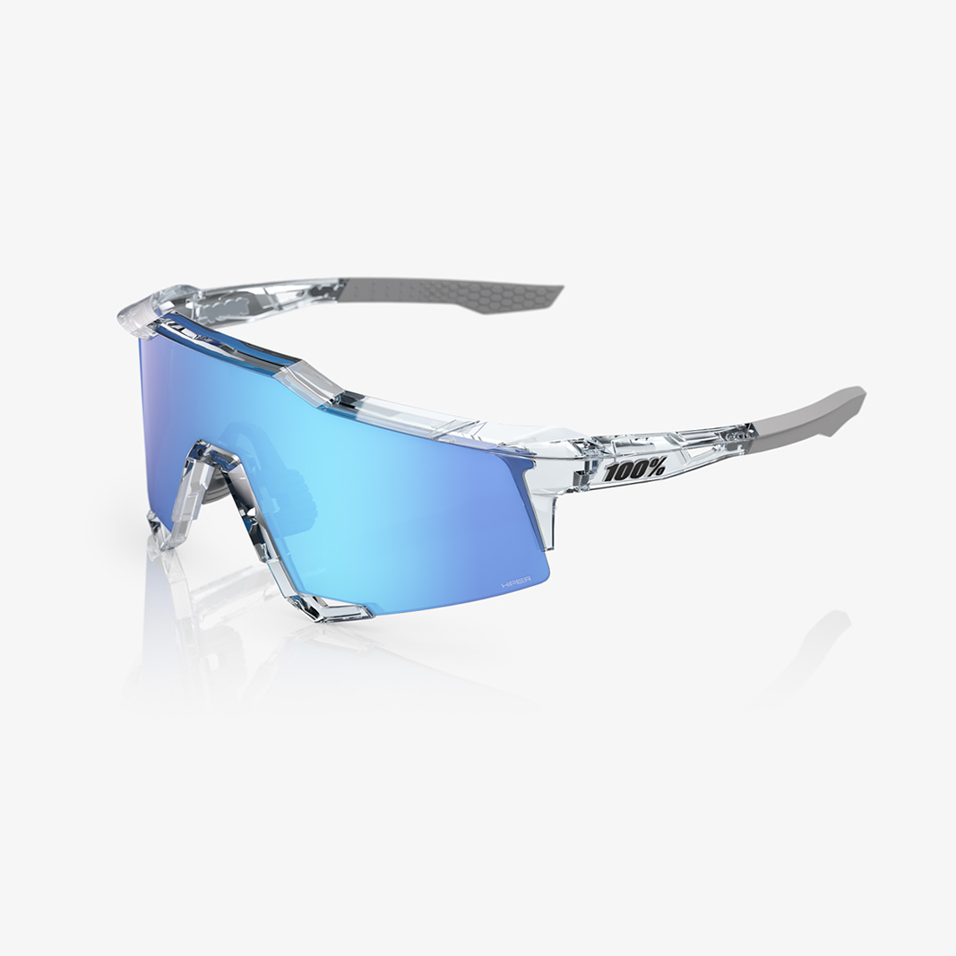 100% Speedcraft / Polished Translucent Clear HiPER Blue Mirror Lens main