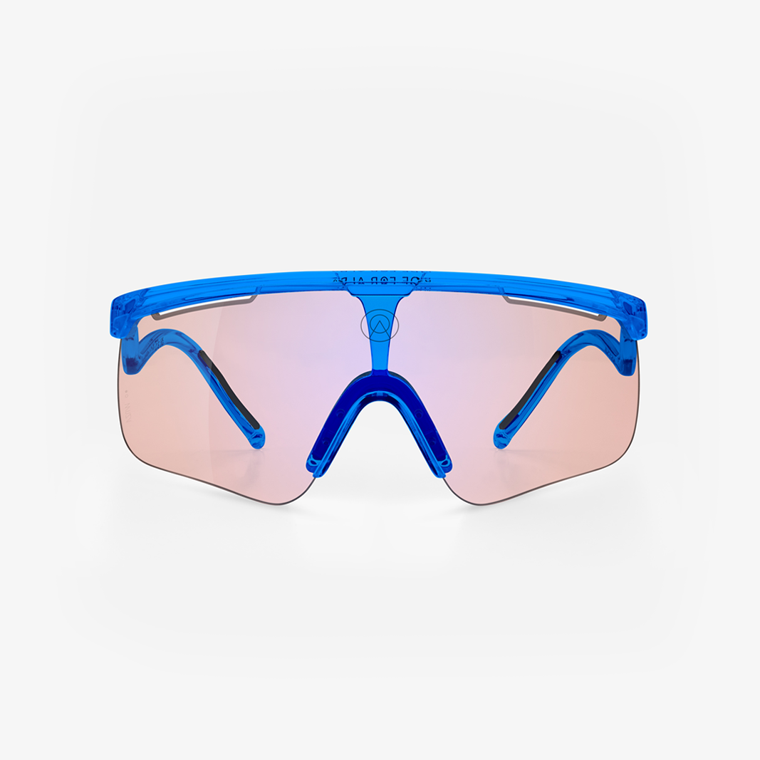 Alba Optics Delta Blue Glossy / VZUM™ F-Lens FLM Photochromic face