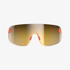 POC Elicit Fluorescent Orange Translucent / Clarity Road Gold Mirror / Cat.2 Frontansicht