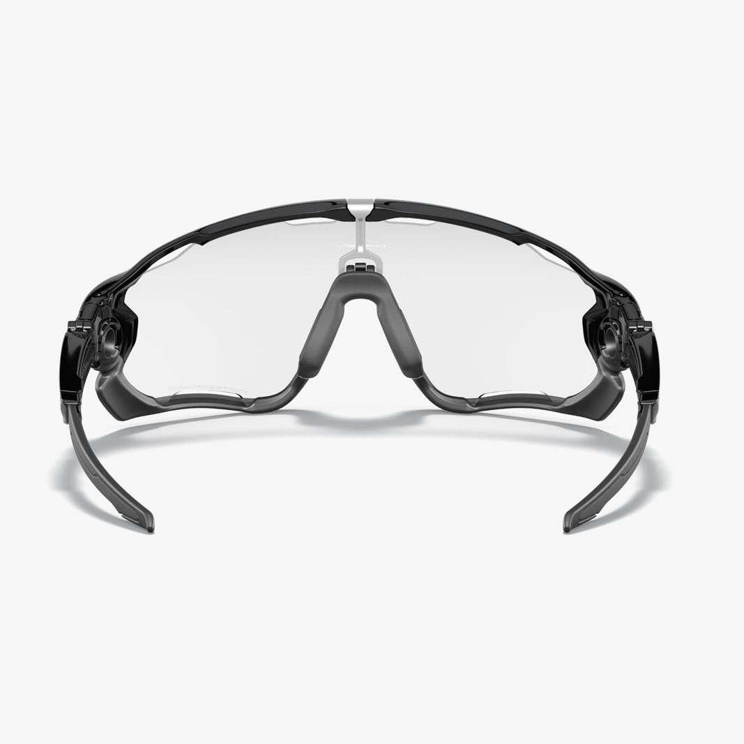 Oakley Jawbreaker / Polished Black Clear-Black Photochromic Rückansicht