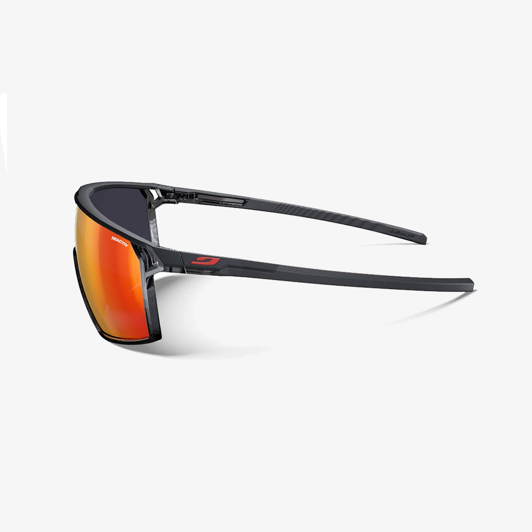 Julbo Rush 2 Schwarz - Rot / Reactiv 1-3 Light Amplifier side