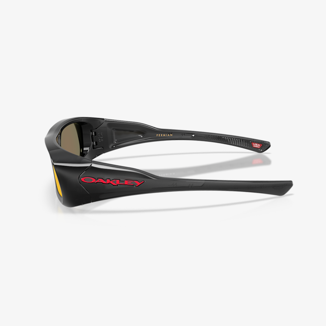 Oakley Permian / Black Ink - Prizm Ruby side