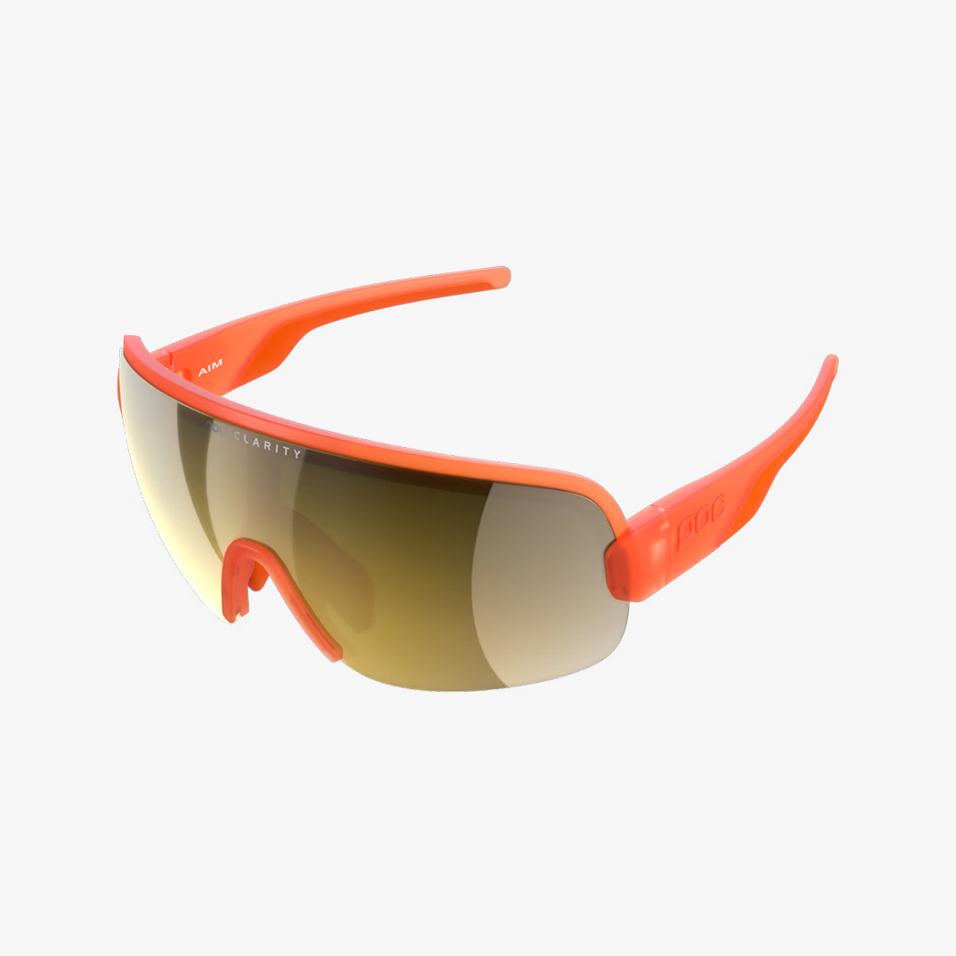 POC Aim Fluorescent Orange / Clarity Road Partly Sunny Gold Mirror main