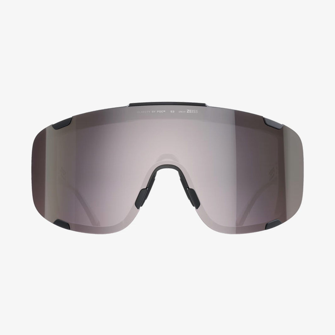 POC Devour Uranium Black / Clarity Road Sunny Silver Mirror face