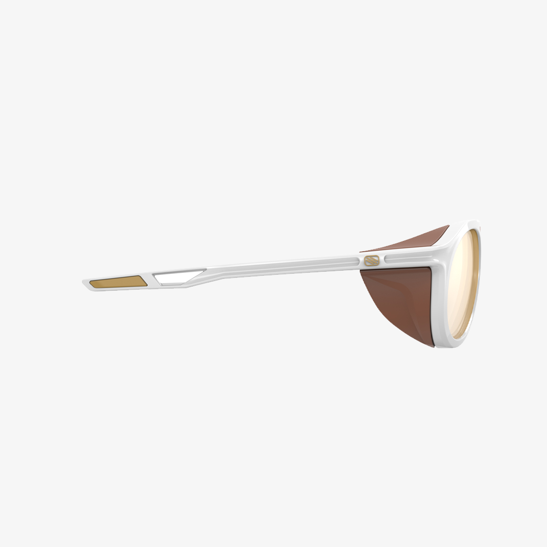 Rudy Project Voyager / White Gloss ImpactX Photochromic Laser Summit side