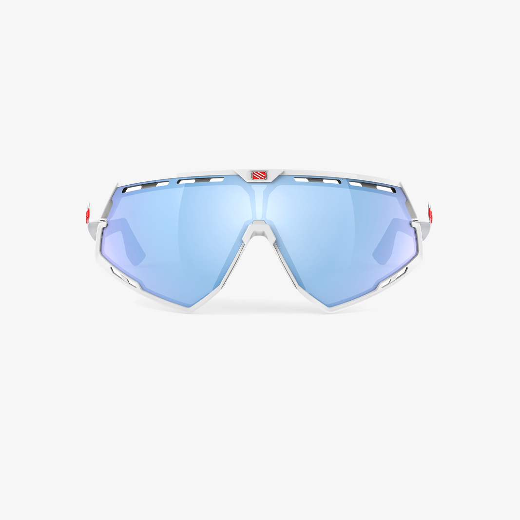 Defender / White Gloss / Fade Blue Multilaser Ice front
