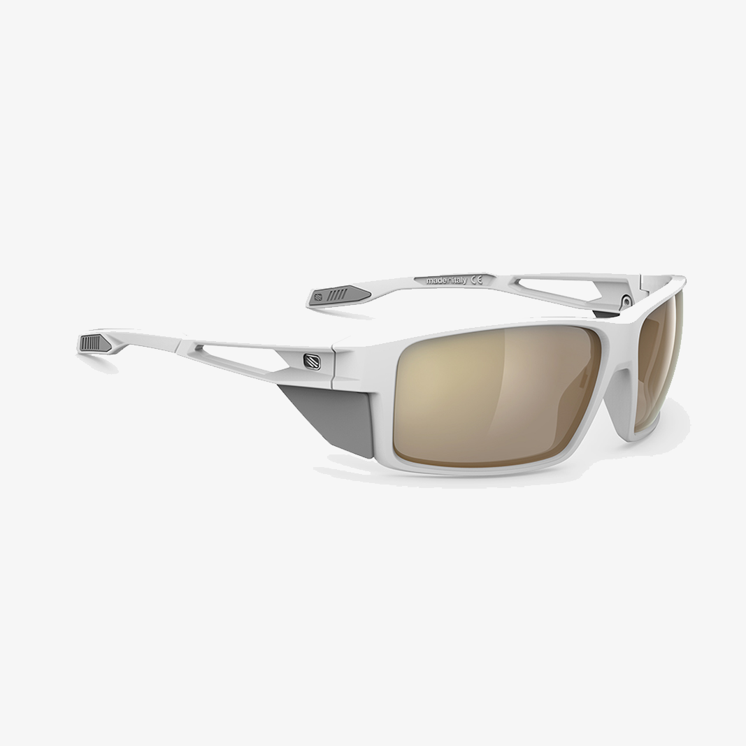 Rudy Project Nyad / White Matte ImpactX Photochromic 2 Laser Crimson / Front