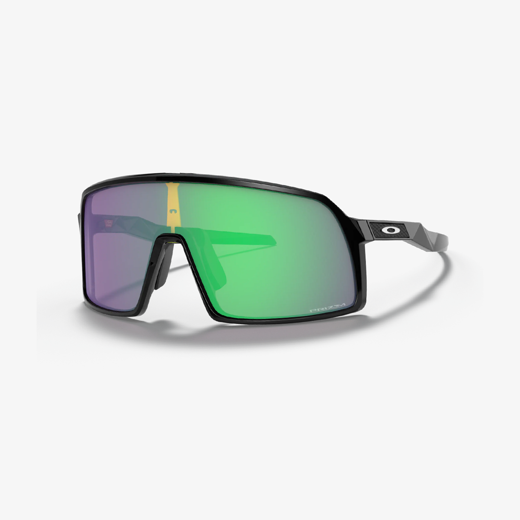 Oakley Sutro S / Polished Black Prizm Jade 45° Ansicht