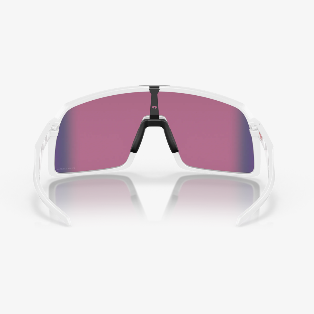 Oakley Sutro / White Matte Prizm Road Rückansicht