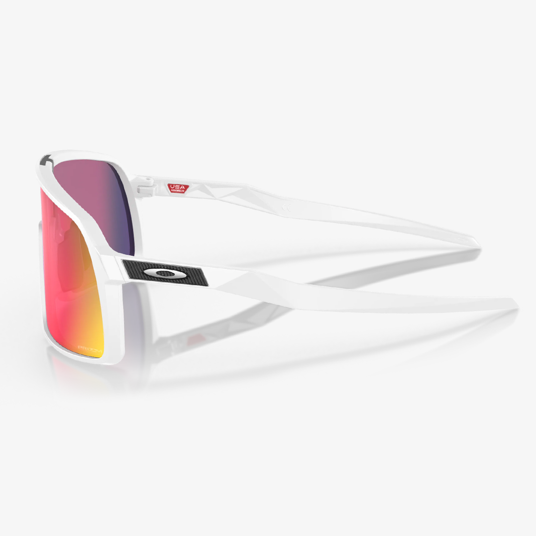 Oakley Sutro / White Matte Prizm Road Seitenansicht