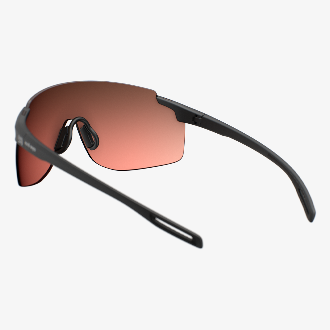 evil eye Vistair-Y e028 / Black Matt LST Active Blue Mirror Rückansicht