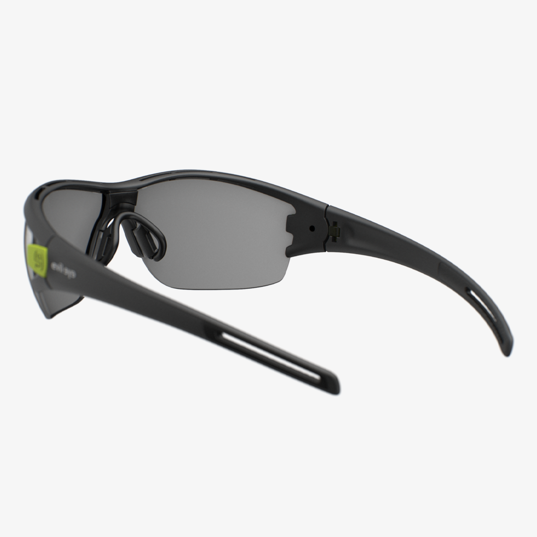 evil eye Trace NG / Black Matt LST Grey Silver Mirror Rückansicht